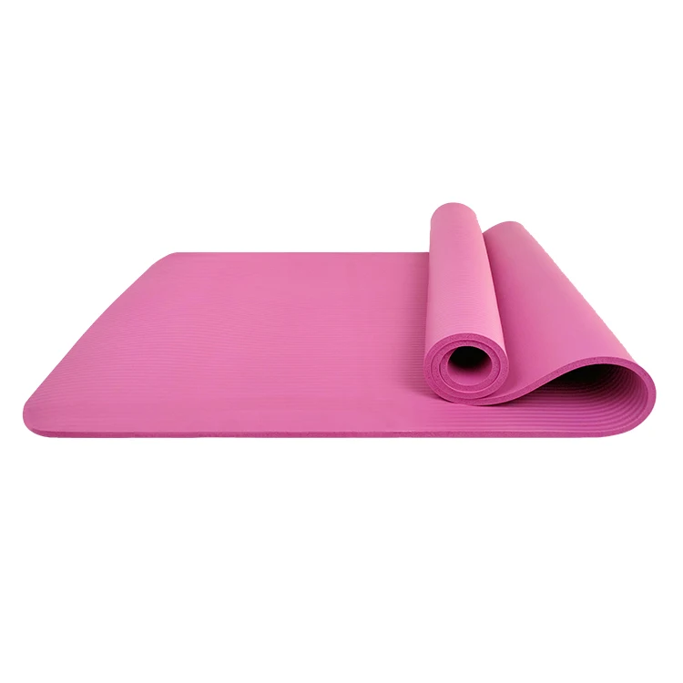 SMARTFIT Extra Thick Yoga And Pilates Mat NBR Anti-Tear Exercise Yoga Mat with Carrying Strap Non-Slip Fitness Mat