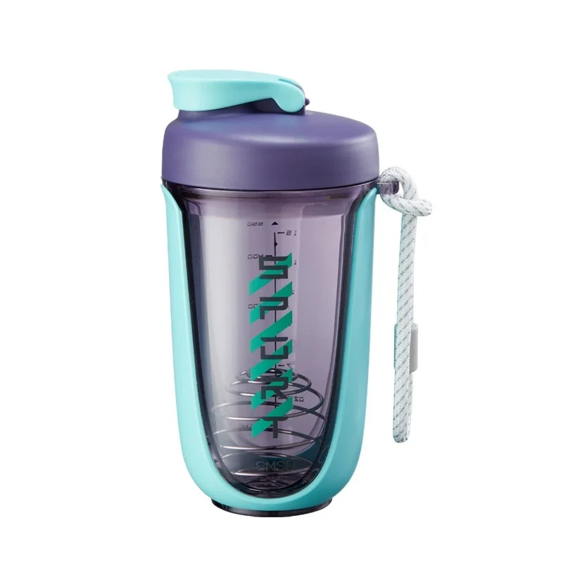 Custom Logo Wholesale Shaker Cup Bottle 600Ml Bpa Free Plastic Gym Protein Shaker Bottle with mixing ball For Sport Gym