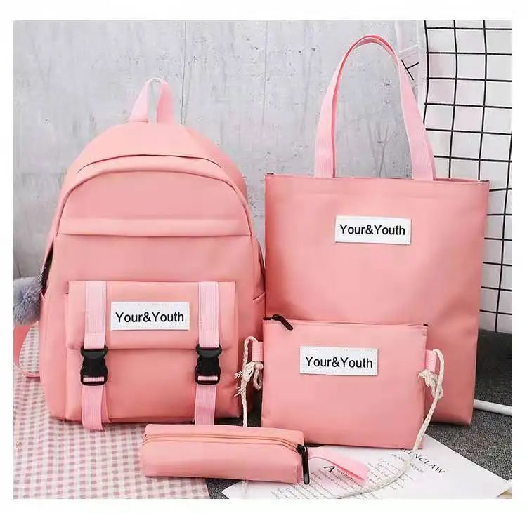 Custom high quality  highschool girl fashion school backpack for teenagers