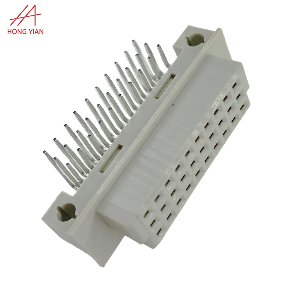 Euro Din 41612 Connector 3 Rows Plug Header Male Eurocard Connectors 48 64 96 Pin  Right Angle Male Female Receptacle