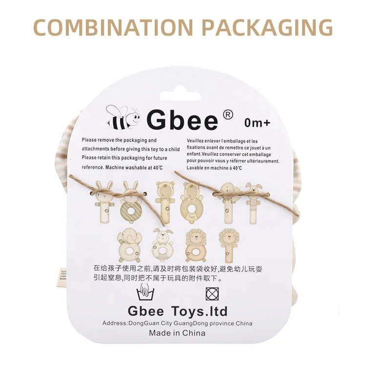 Rattles Baby Toys 0-6 Months Soft Sensory Plush Toy Hand Grip Stuffed Animal Shaker Rattles Toy