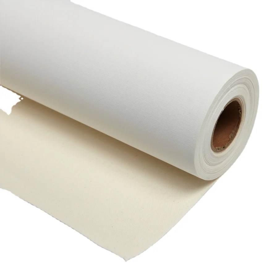 Factory Direct Sale 300gsm 350gsm Polyester Cotton Graffiti Canvas Anti-crack Art Custom Canvas Roll