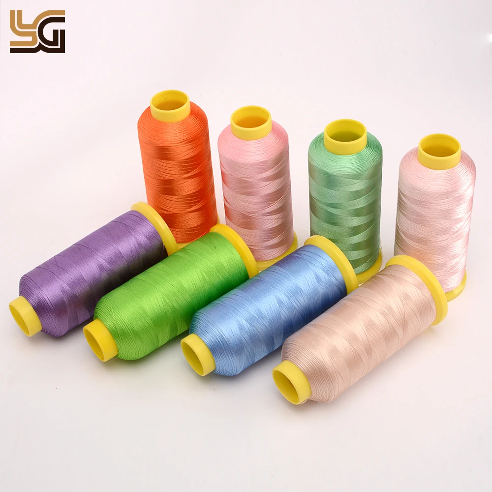 63 Basic Colors of big Spool 5000yard Polyester Embroidery Thread for Commercial and Domestic Embroidery Machines
