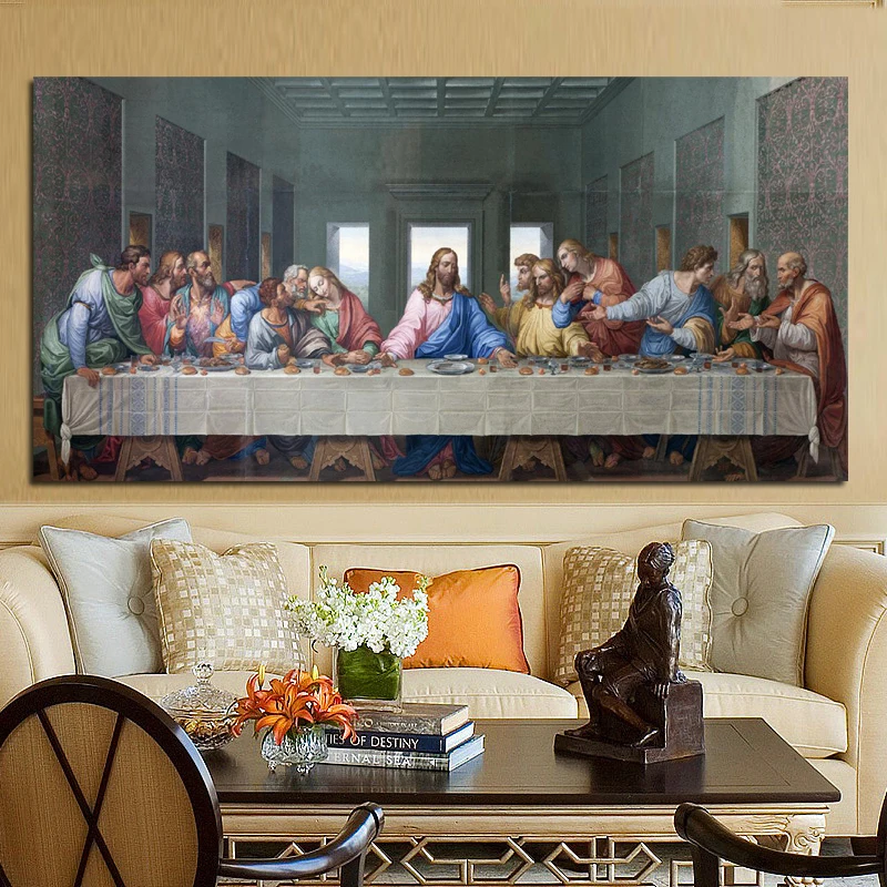 The Last Supper Posters and Print Wall Art Canvas Painting Famous Painting Art for Living Room Decor