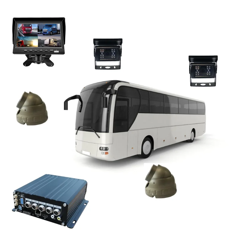 4CH AHD 1080P Hybrid Input VGA RJ45 Output GPS/3G/4G/WIFI with AI Option Fleet Management HDD SD Card Mobile DVR
