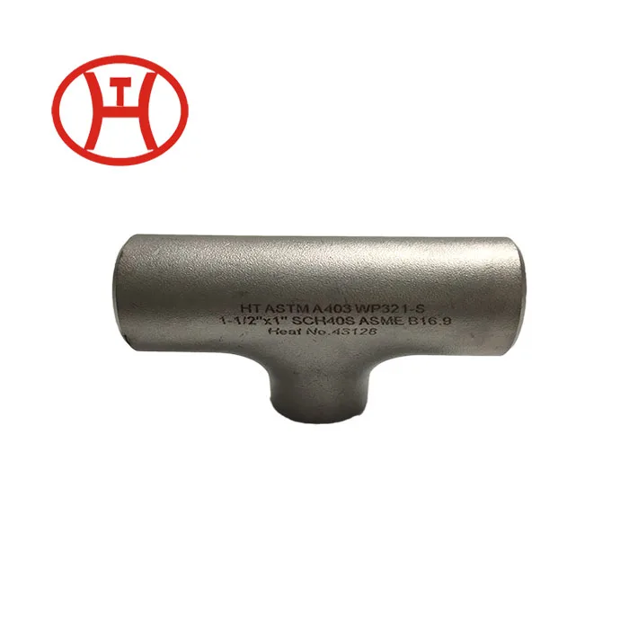 ANSI B16.9 ASTM A403 WP347 SMLS сварная прямая редукционная нержавеющая сталь женщина равноценная тройник из нержавеющей стали