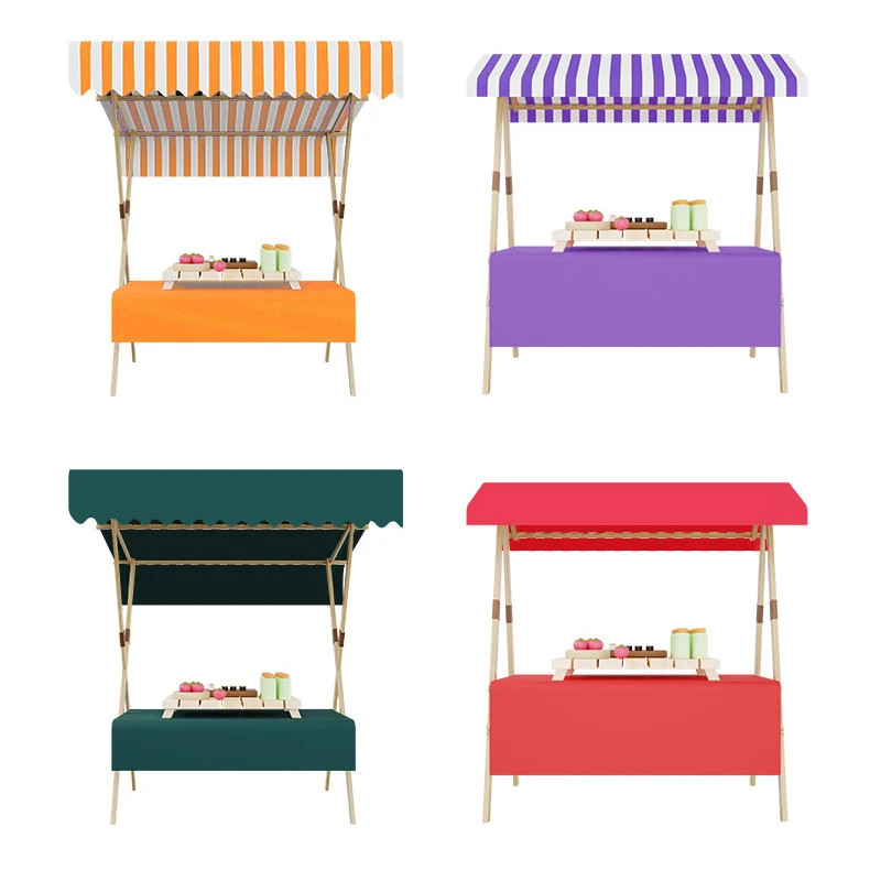 Wooden market stall portable market stall market stall display stands for street trading outdoor retail vendor st