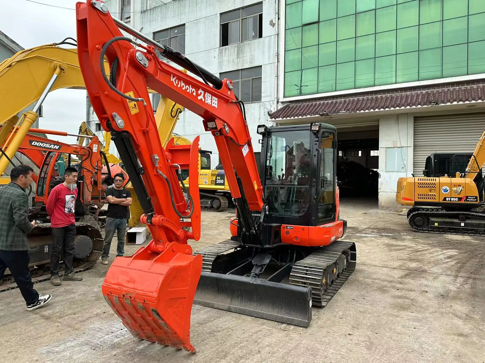Japan Kubota подержанный экскаватор KX165-5 оригинальный Подержанный гидравлический гусеничный U30 KX155 строительная техника хорошее