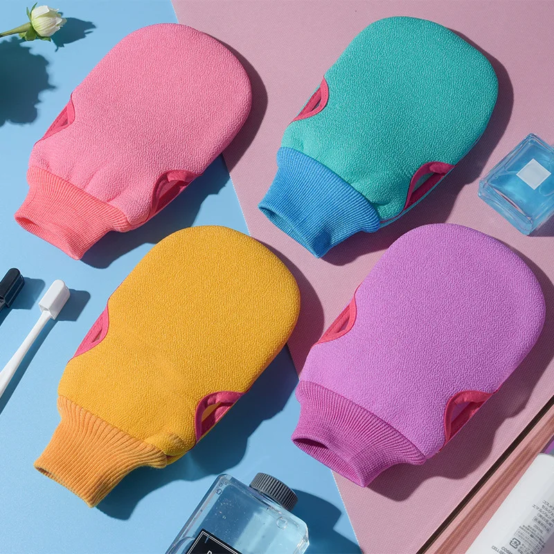 100% natural viscose exfoliating gloves moroccan silicon exfoliating glove honeycomb exfoliating gloves designs