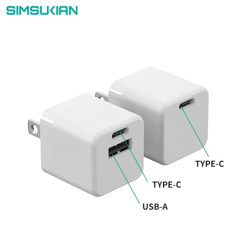 universal usb cell mobile phone super fast quick charge 3.0 usb port c wall adapter 20w pd20w charger
