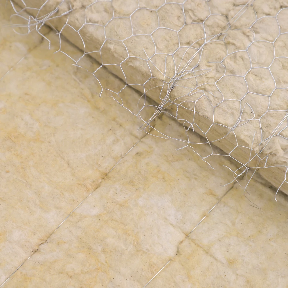 Industrial-Style Wire Steel Stone Wool Roll Soundproofing Rock Mineral Wool Felt and Blanket Quality Supplier