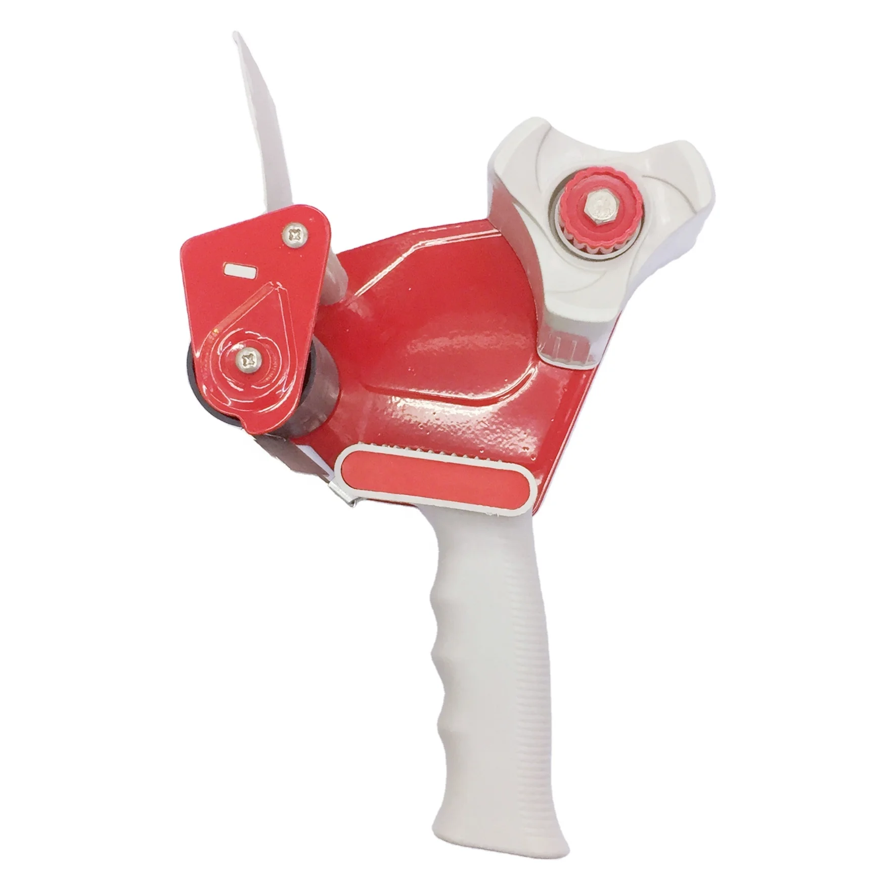 Colombia hot sale heavy duty plastic and metal packing tape dispenser big size carton sealing adhesive tape cutter with handle