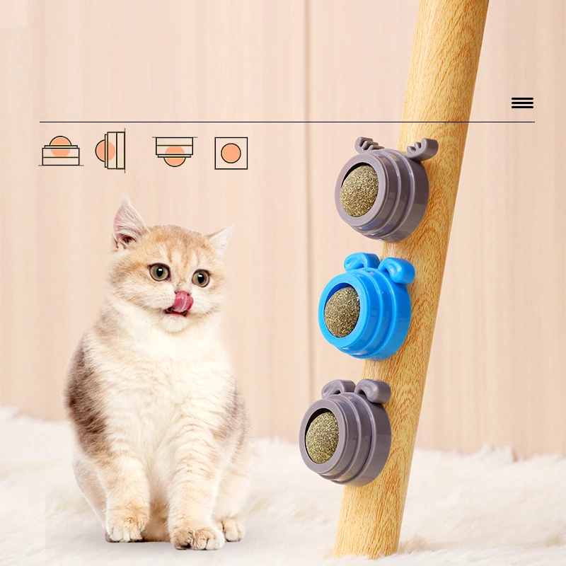 1PCS Catnip Sugar Solid Catnip Sugar Long Strong Pill Energy Ball Cat Nutrition Cream Licking Solid Candy Cats Lovely Snacks