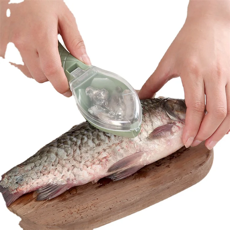 Fast Fish Scale Remover No Mess Fish Descaler Tool Skin Brush Scraping Cleaning Peeler Scraper
