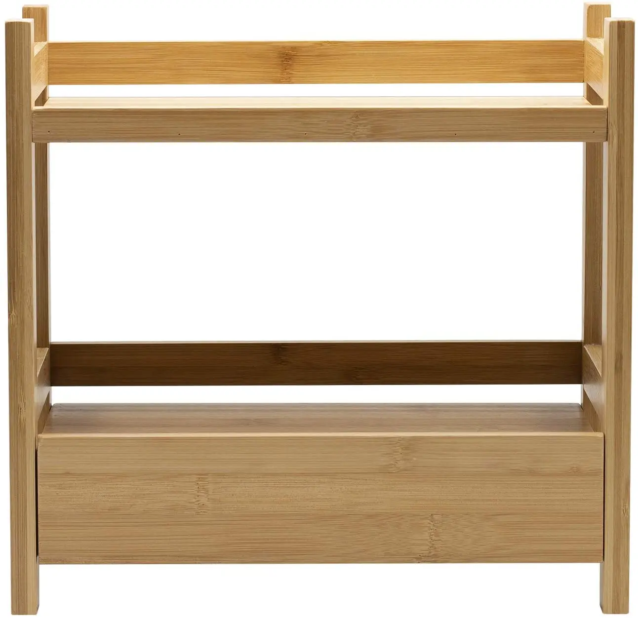 
Bamboo Makeup Organizer, Multi-Purpose Storage for Skincare, Desktop, Household Items 