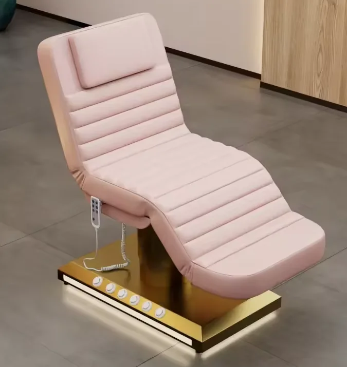 HOCHEY Hot Selling Heated Beauty Salon Furniture Facial Eyelash Bed 3/4 Motors Electric Massage Table For Spa Salon Clinic