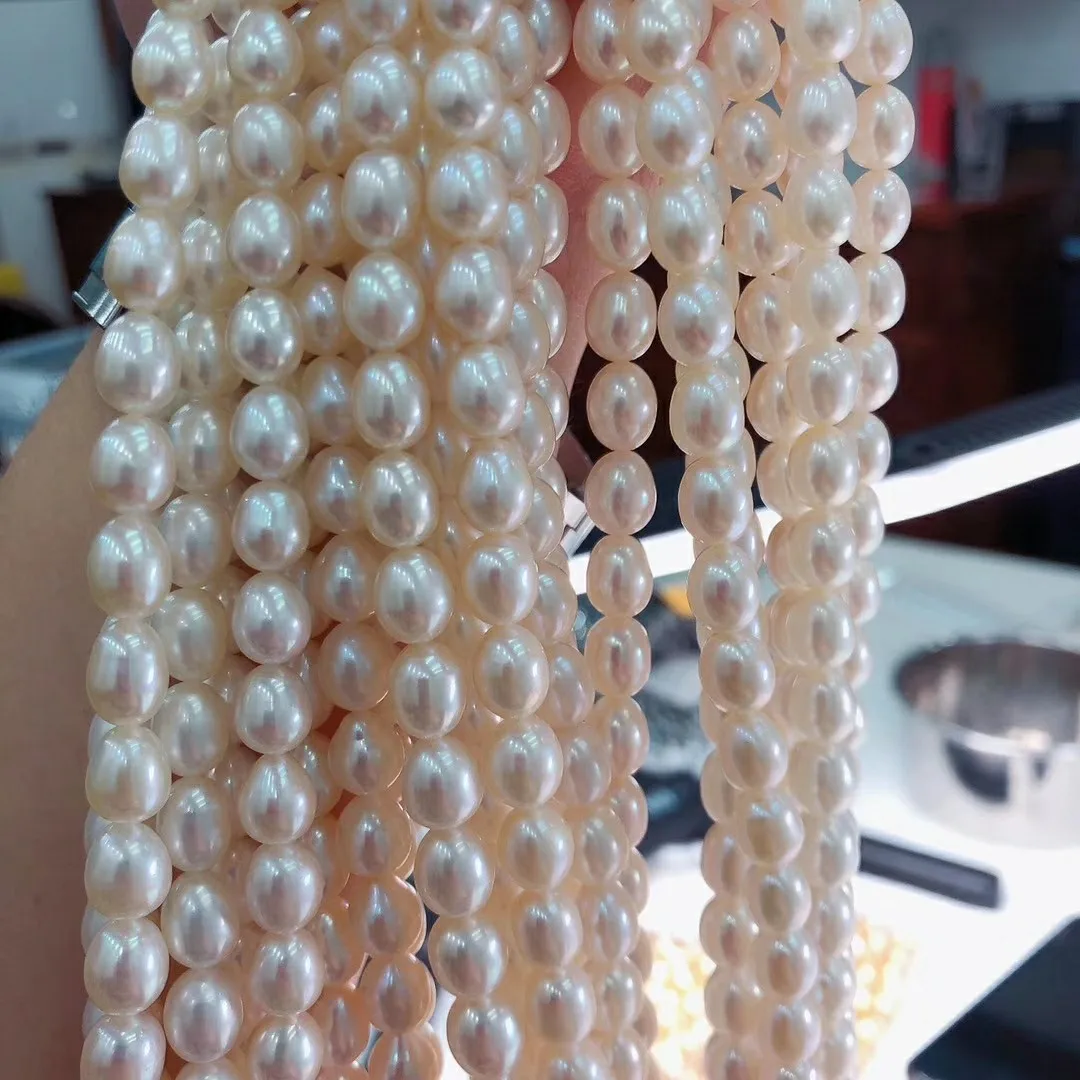 
Rice Beads Wholesale Most Popular Topping Pearls Fresh Water Basically Flawless Loose Pearl 