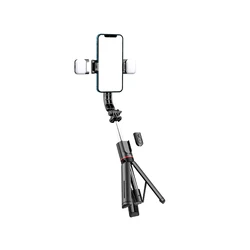 Stable 1060Mm Extension 360 Rotation Lightweight Reinforced Tripod Bluetooths Wireless Selfie Stick Tripod With Bracket