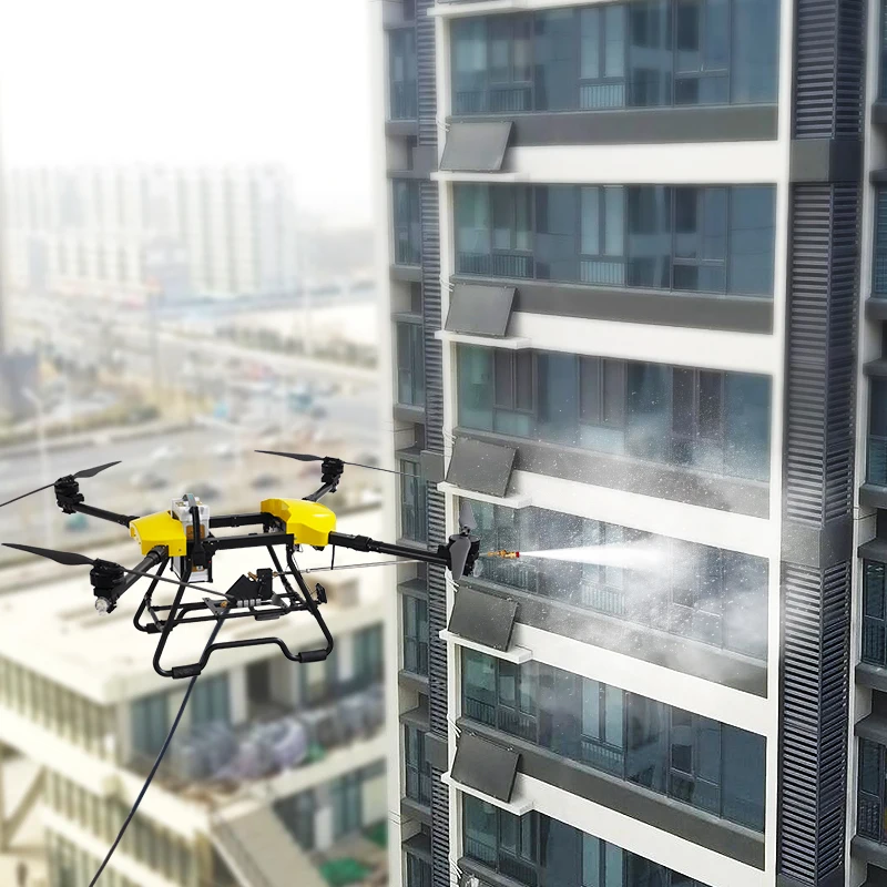 Joyance high technology window cleaning drone with high pressure vr for window cleaning and building cleaning drone
