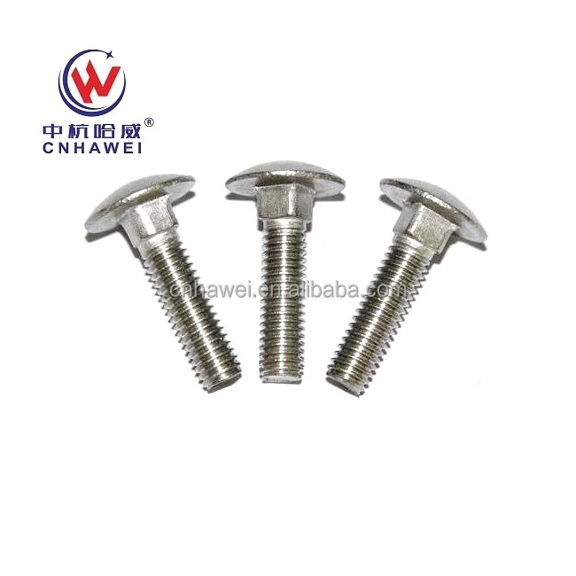 Grade 5 High-Strength M12 Head Square Neck Bolts 8 Din603 Black Stainless Steel Titanium 20mm M4 Plain Coach Carriage M10
