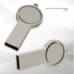 Factory direct cheap metal keychain rotatable usb stick customize flash drive
