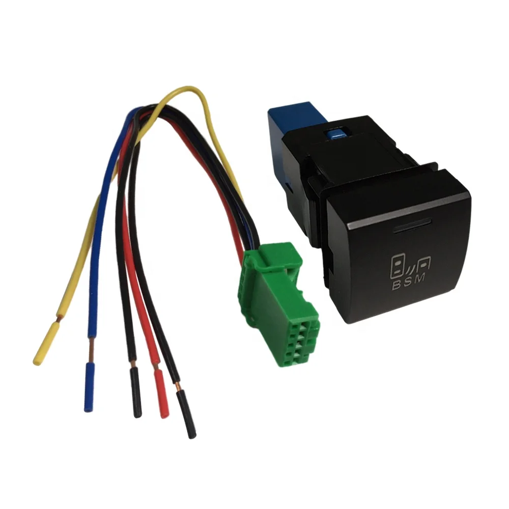 Car auto 12 v LED fog light push button 5 Pins Car BSM Switch For Toyota RAV4 2020 2021 Camry 2020 Interiior Accessories