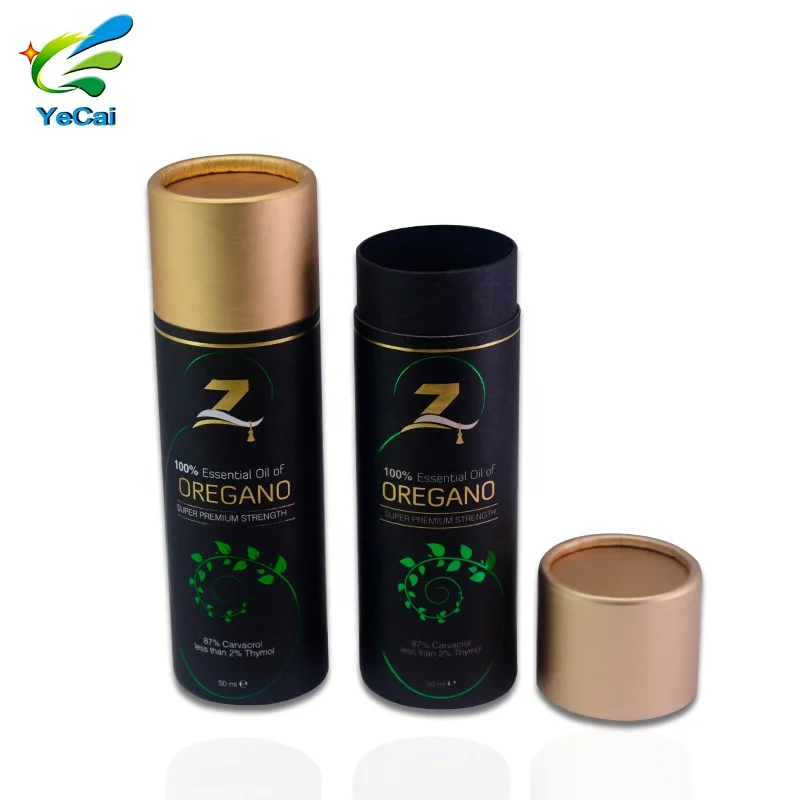 
Factory customize paper cardboard tube luxury cylinder bottle packaging for perfume essential dropper bottle 