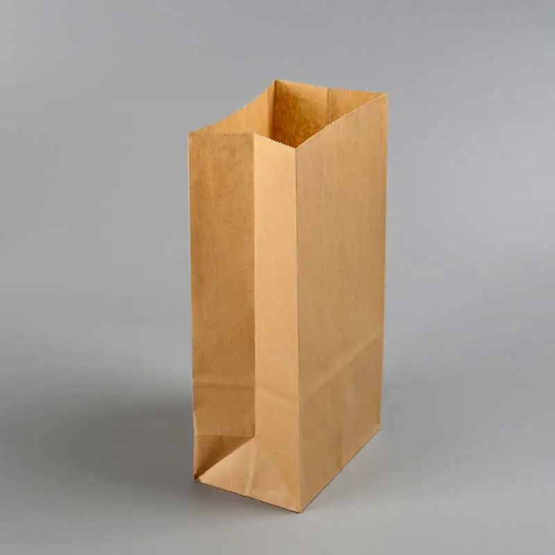 Accept Customized Logo Kraft Paper Bag, Food and Grocery Paper Butter-proof Kraft Paper Bag