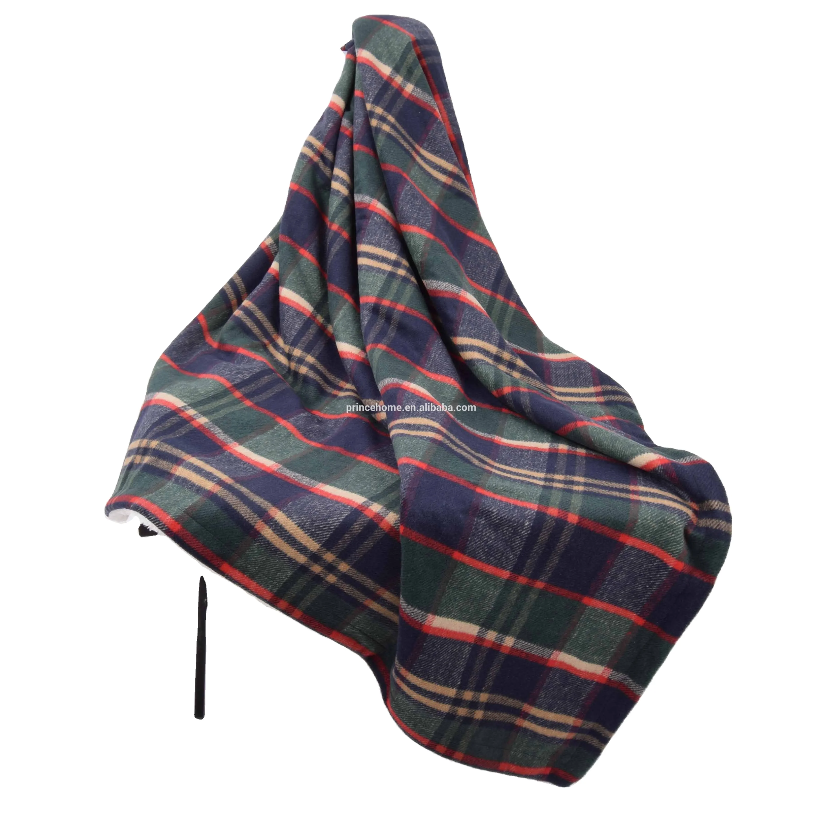 Promotion Green Buffalo Plaid with Sherpa Blanket Throw Warm and Soft Throw