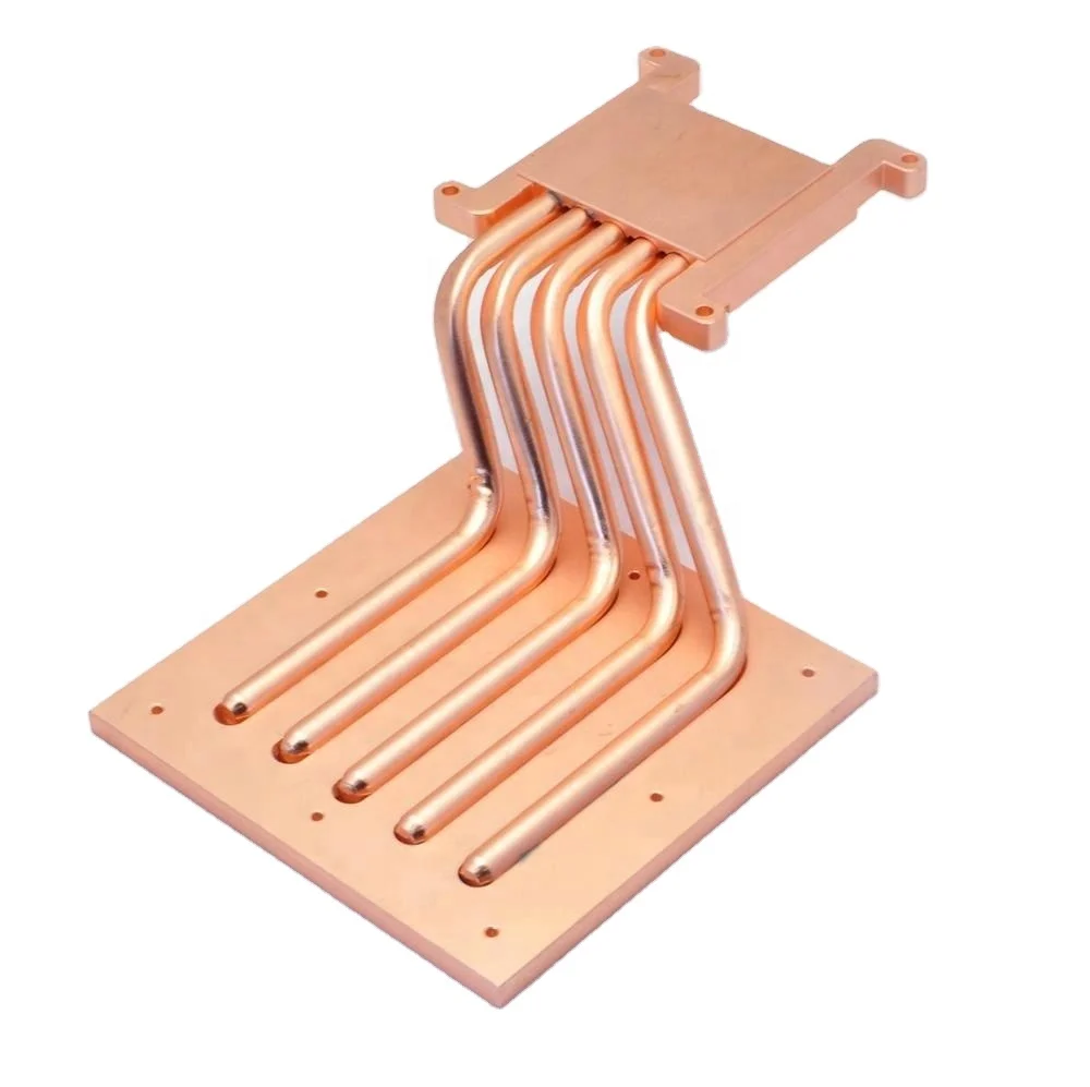 CNC Milling Copper CNC Machining Parts Welding with Heatpipes