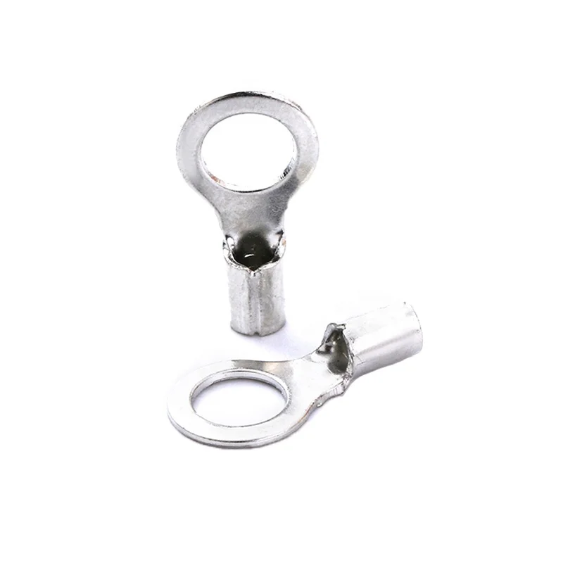 
KUAILI Hot Sell Non-Insulated Ring Terminal AWG 16-14 STUD SIZE #4 #6 #8 #10 1/4 5/16 3/8 1/2 RNB Non-Insulated Ring Terminal 