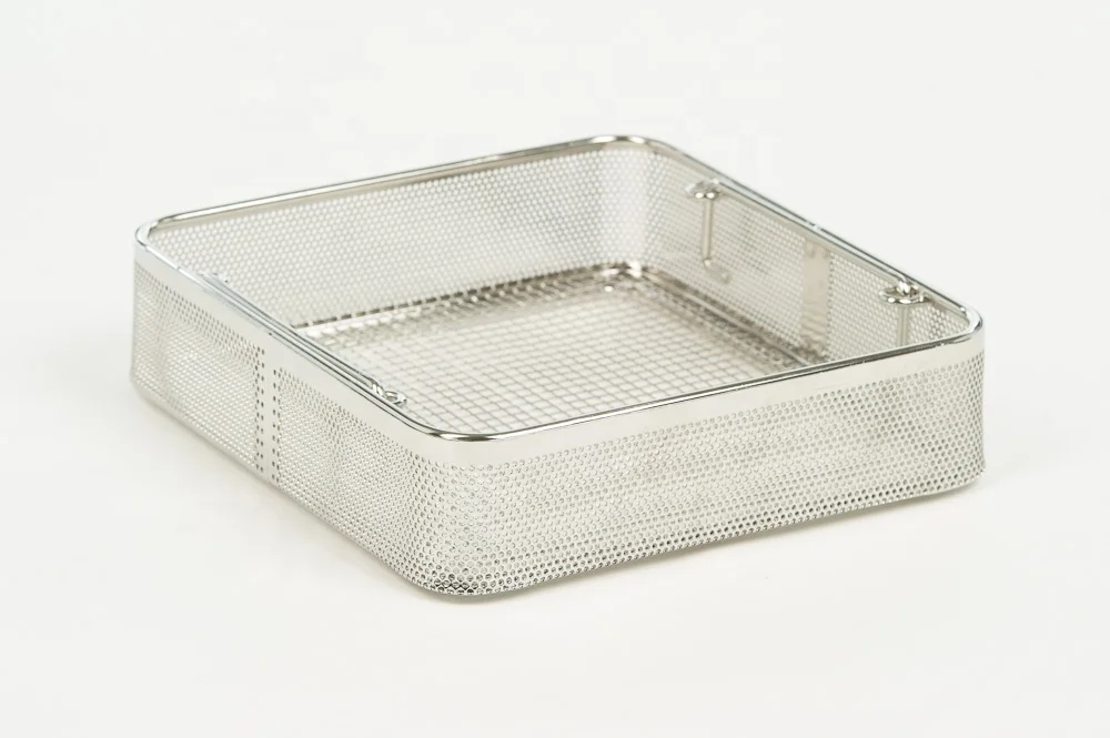 Surgical Stainless Steel Autoclave Sterilization Box wire mesh sterilization Trays