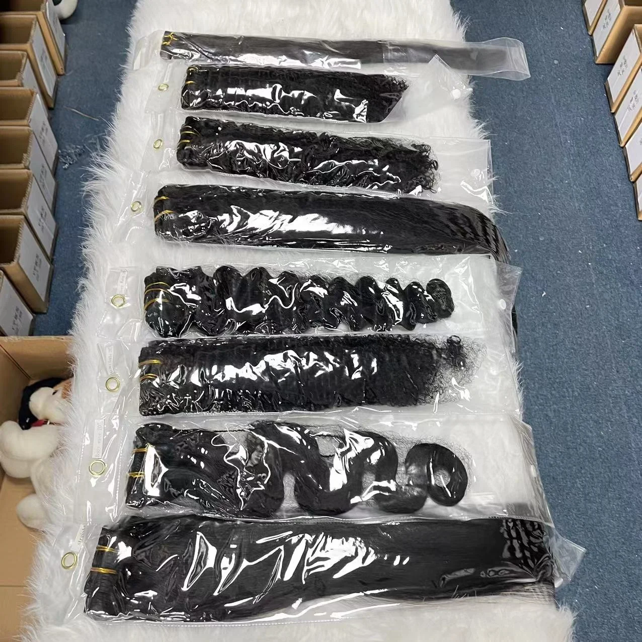 Amara hair 16A grade extensions clip ins 100 human natural hair curly clip in double drawn seamless clip in human hair extension