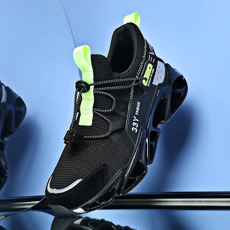  New Fashion Sports Running Shoes Men Summer Mesh Jogging Outdoor Popular Blade Sole Student Trended men