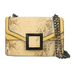 Bag handbag han edition of vogue of new fund of 2021 foreign trade chain shoulder inclined shoulder bag snakeskin grain texture