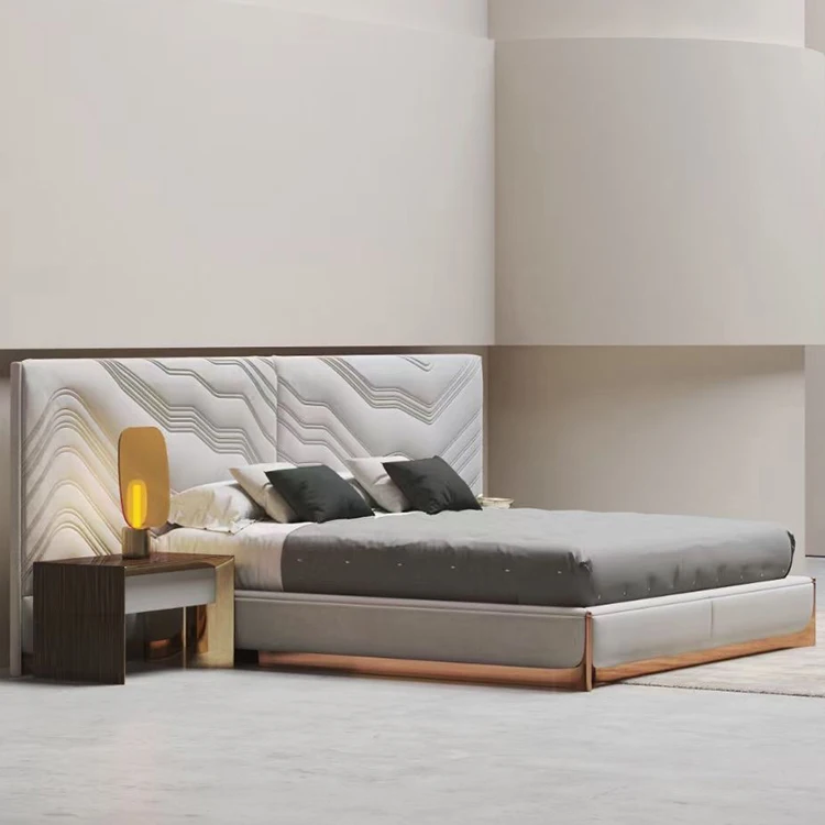 Высококачественная антикварная мебель с металлической рамой, деревянные современные роскошные кровати для гостиничных спален