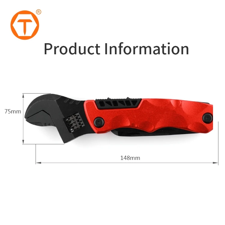 10 In 1 portable adjustable wrench knife screwdriver folding spanner in one multitool