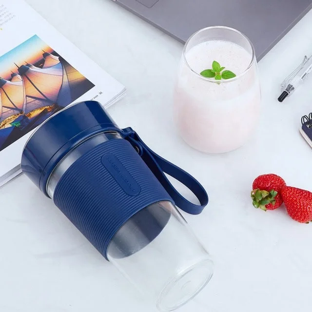 Fast shipping customizable 300ml USB charging portable blender rechargeable small sport blenders