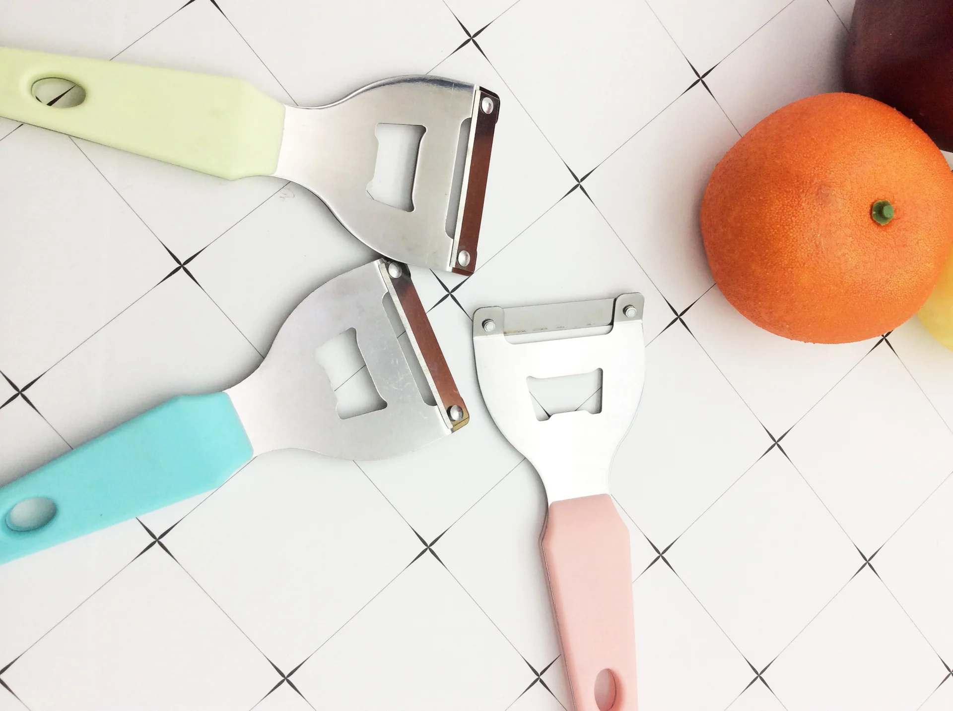 Manual Y shape 2 in 1 bottle opener fruit vegetable potato stainless steel peeler