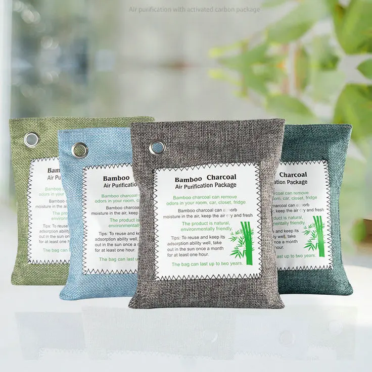 Hot Selling Air Freshener Deodorizer Bag 200G Bamboo Charcoal Air Purifying Bag
