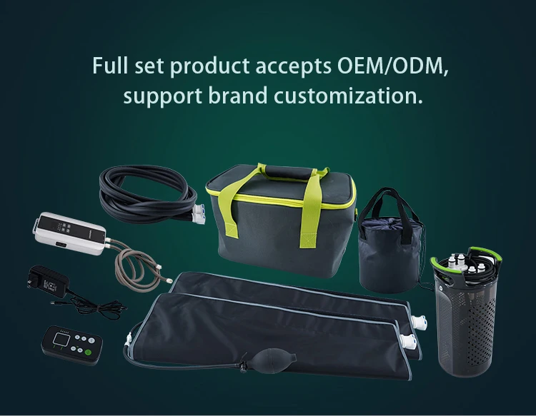 Cold compression therapy machine dual full leg massage sports recovery boot pain relief for whole foot massage