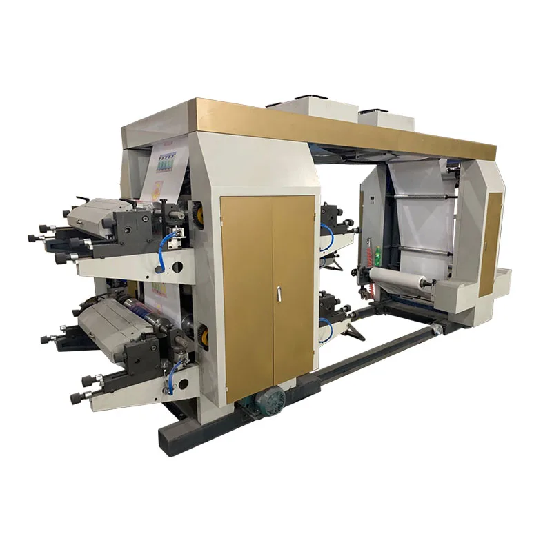 4 Color plastic film paper  Flexo Printing Machine