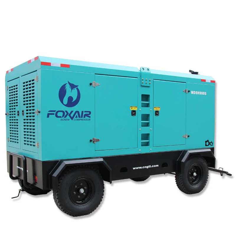 17 bar 900CFM Drilling Mining  compressors GTL Portable  Diesel Screw Air Compressor