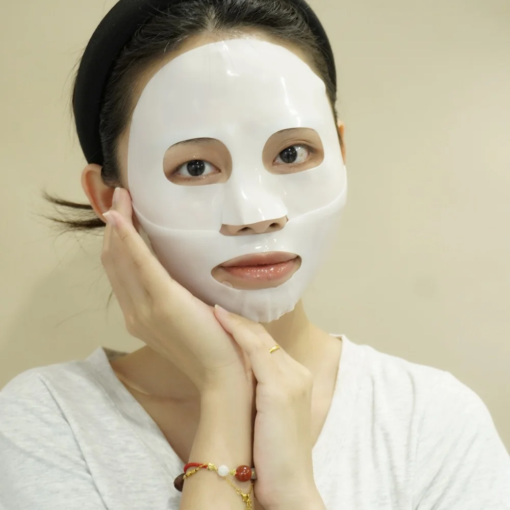 Korean 34g Hydrogel Overnight Real Deep Collagen Anti-wrinkle Lifting Hydrating Bio Collagen Mask Cotton Customized Package