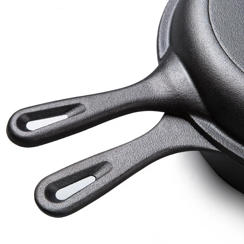 Pre Seasoned Cast Iron 2 in 1 Combo Cooker with Skillet Lid for Camping Outdoor Cooking Dutch Oven