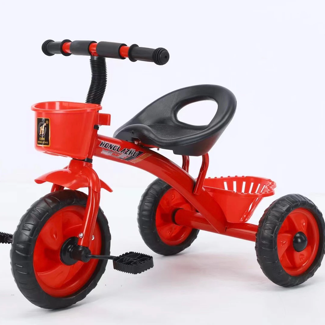 2024 factory whosale push car tricycles 3 seat for kids customised scooter tricycle bike big parts rod indian