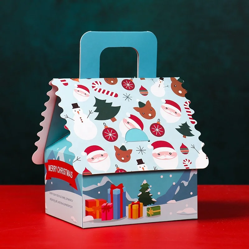 Custom High quality Wholesale disposable Christmas Cardboard Paper Gift Packaging  Box for candy Christmas small gift box
