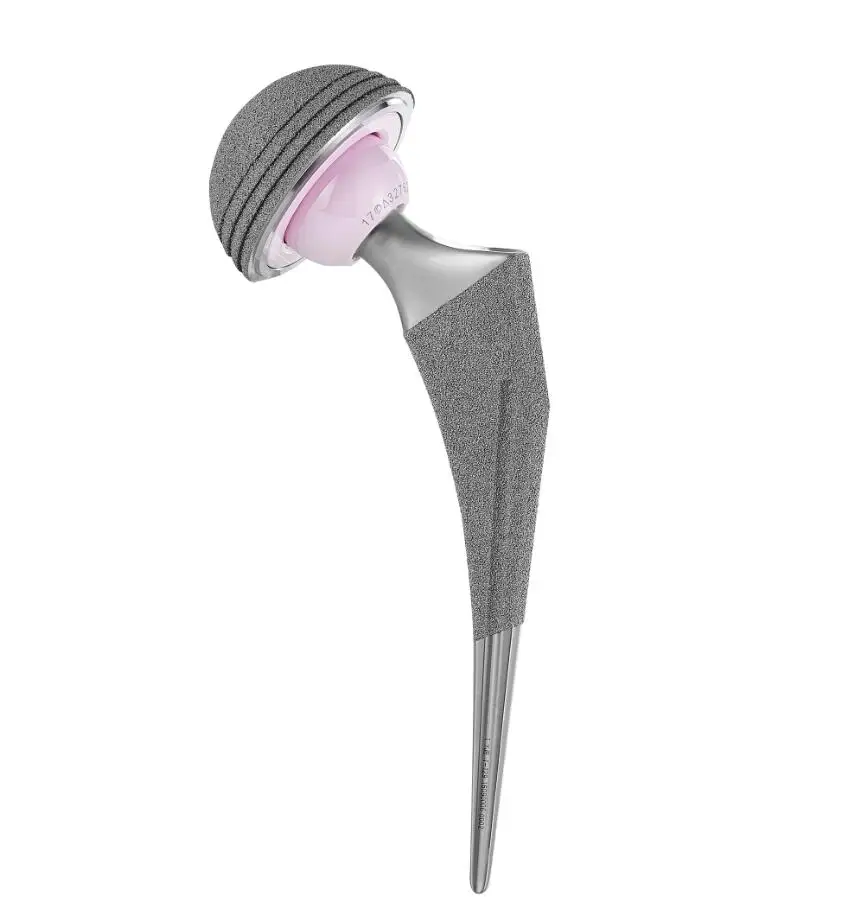 Multi-Component Hip System for Orthopedic Surgery Interventional Material Implants with Differentiated Parts