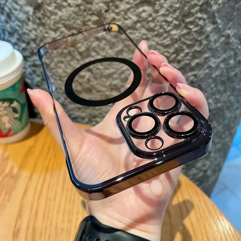 Новый продукт 2025 популярный Магнитный чехол для iphone 16 15 14 13 pro max телефона зарядного устройства