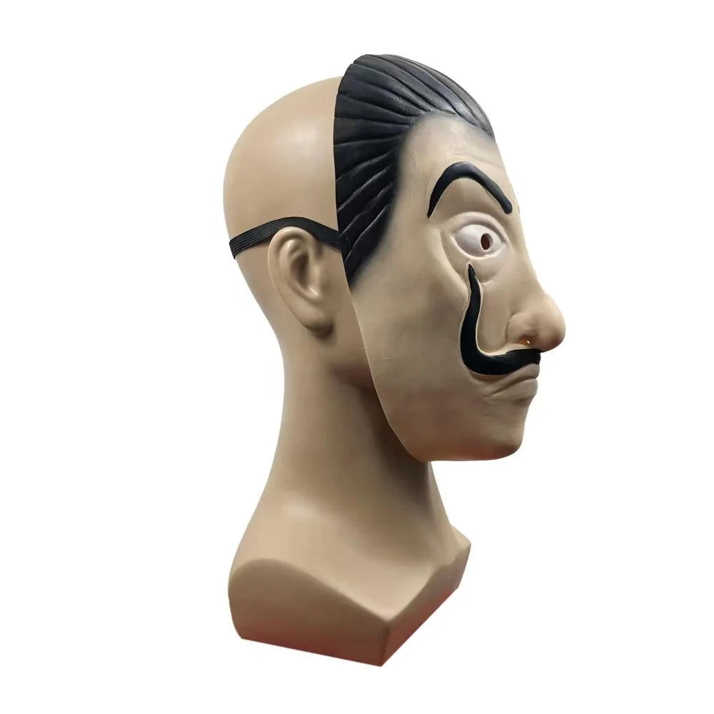 Halloween party  Movie role play money robbery Dali latex mask
